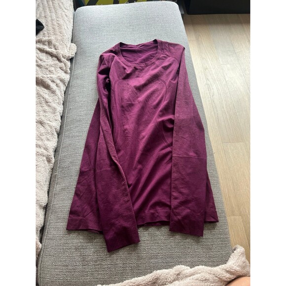 Lululemon Swiftly Tech Long Sleeve Red - Picture 2 of 4